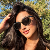 Muse Sunglasses | Green Frames & Grey Lenses