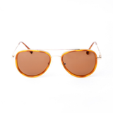 Maverick Sunglasses | Brown & Gold Frames & Brown Lenses