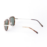 Maverick Sunglasses | Orange & Gold Frames & Green Lenses