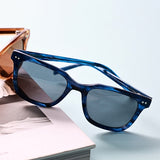 Elixir Sunglasses | Blue Frames & Grey Lenses